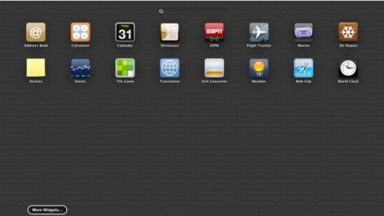Con OS X 10.8 Mountain Lion la dashboard cambia aspetto