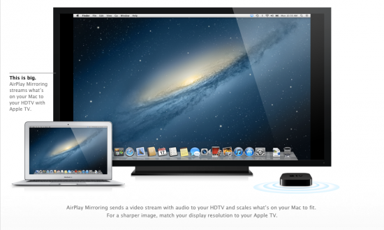 Mountain Lion e AirPlay Mirroring: ecco come funziona – La prova di SlideToMac