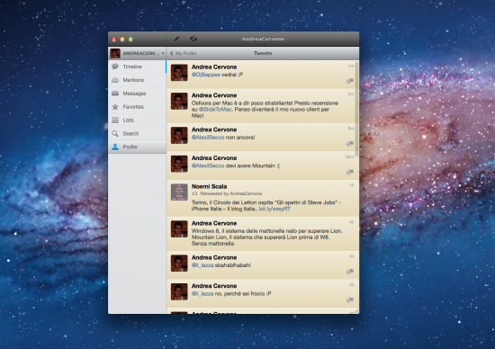 Osfoora for Twitter, il famoso client per iOS arriva anche su Mac – La recensione di SlideToMac