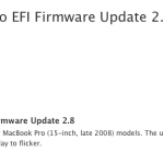 Apple rilascia un nuovo aggiornamento EFI del firmware dei MacBook Pro