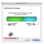 Paragon Camptune X: ridimensionare la partizione di Boot Camp