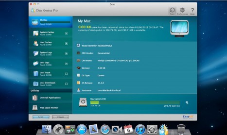 Pulire il disco del Mac con CleanGenius Pro
