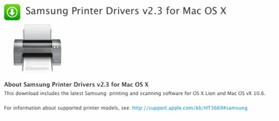 Apple rilascia sei nuovi set di driver per stampanti