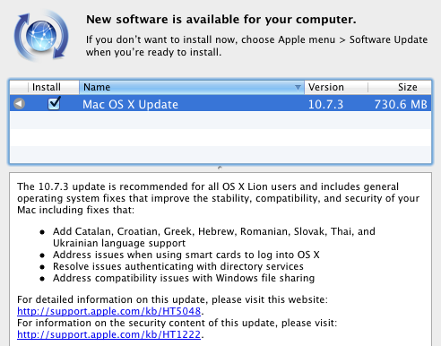 Apple rilascia OS X Lion 10.7.3 con il supporto a nuove lingue ed alcuni bug fix