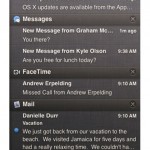 Centro notifiche: le prime informazioni