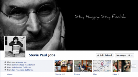 Facebook: una Timeline dedicata alla vita di Steve Jobs