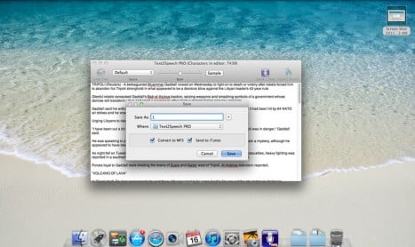 Text2Speech PRO: ampliamo la funzione nativa di OS X