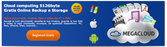 Da MegaCloud lo spazio Web per il backup del nostro Mac