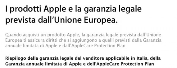 Cosa cambia con la nuova garanzia Apple?