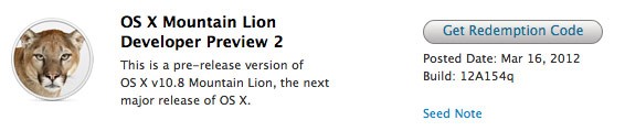 Apple rilascia OS X 10.8 Mountain Lion Developer Preview 2 e OS X Lion 10.7.4 [AGGIORNATO]