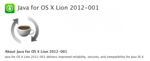 Apple rilascia un aggiornamento per Java (1.6.0_31) su Lion e Snow Leopard