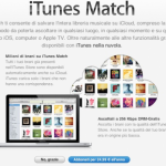 Apple annuncia l’arrivo in Italia di iTunes Match attraverso l’aggiornamento dei Termini e delle Condizioni!