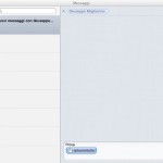 Invia file e testo da Mac ad iOS con Messaggi