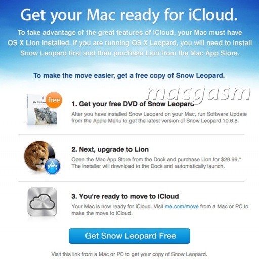 Apple offre gratuitamente Snow Leopard agli utenti Mobile Me