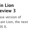 Apple rilascia OS X Mountain Lion Developer Preview 3 per gli sviluppatori