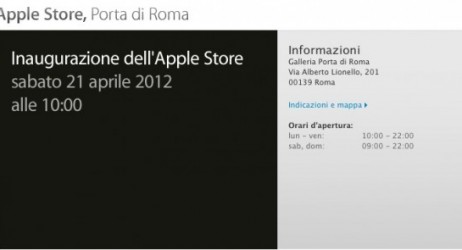 Apple Store Porta di Roma: inaugurazione il 21 aprile