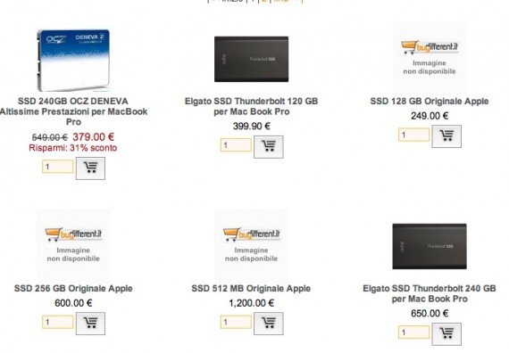 Su BuyDifferent arrivano gli SSD per Mac a prezzi scontati