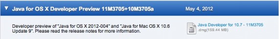 Apple rilascia gli ultimi aggiornamenti Java, poi se ne occuperà Oracle