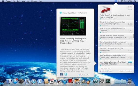 Fresh Feed Pro: RSS reader con le notifiche disponibile gratuitamente su Mac App Store