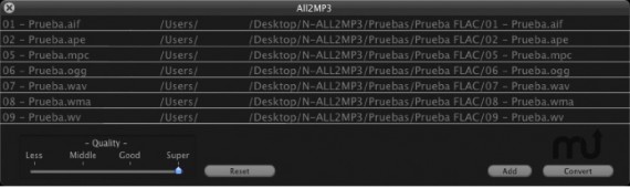 All2MP3, un software per convertire un file musicale di qualsiasi formato in MP3