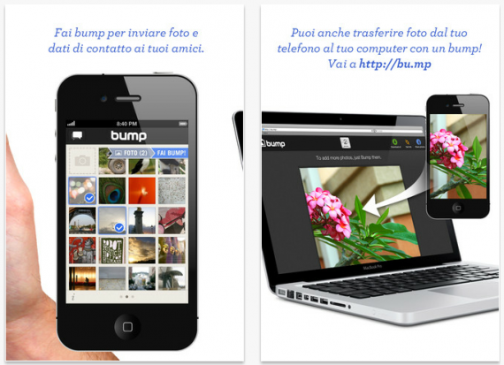 Bump: disponibile nuovo servizio per trasferire facilmente immagini da iPhone a Mac/PC