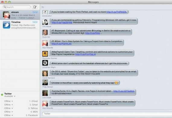 Un hack permetterà di visualizzare la Timeline di Twitter integrata in Messaggi per Mac
