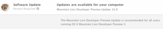 Apple pubblica un altro aggiornamento per OS X Mountain Lion Developer Preview 3