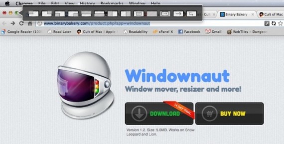 Windownaut: un’ottima applicazione per la gestione delle finestre su Mac