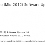 Apple rilascia un aggiornamento software per i MacBook Pro (Mid 2012)