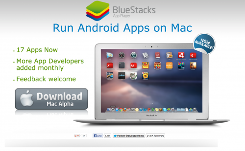 Bluestacks rilascia la versione per Mac del suo Player App Android