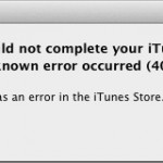 Errore 4001 in iTunes Match? Ecco come risolvere…
