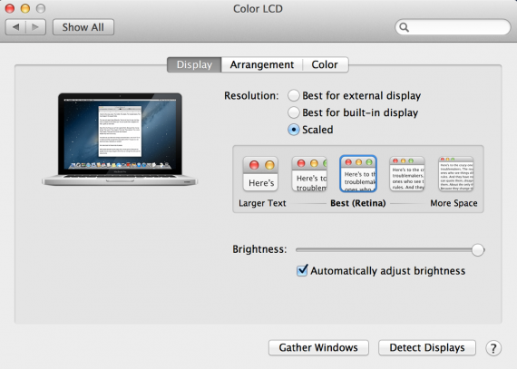Arrivano le FAQ sul Retina Display dei nuovi MacBook Pro