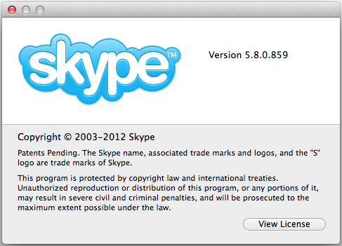Skype rilascia la versione 5.8 del client per Mac