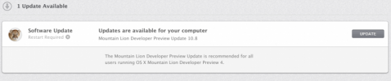 Apple rilascia un update per OS X Mountain Lion Developer Preview 4 [AGGIORNATO]