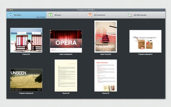 50 modelli gratuiti per MS Office disponibili su Mac App Store