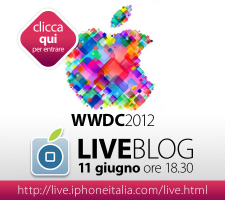 Il WWDC2012 seguilo su SpinBlog! LIVE-TERMINATO