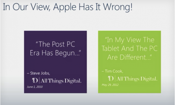 MIcrosoft ad Apple: “Parlare di era ‘post-PC’ è errato, siamo nell’epoca del ‘PC +'”