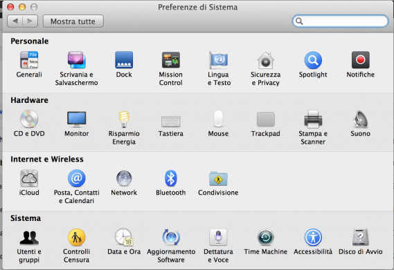 Preferenze di Sistema in Mountain Lion: Il nostro approfondimento