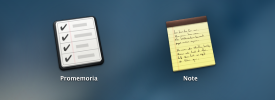 Note e Promemoria, le due nuove applicazioni di OS X Mountain Lion
