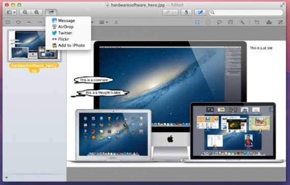 Anteprima in Mountain Lion: ora è più semplice condividere e annotare