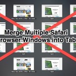 Come unire tutte le schede di Safari in un’unica finestra