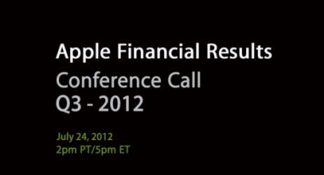 La Conference Call di Apple relativa ai risultati finanziari del terzo trimestre potrà essere seguita in diretta streaming audio
