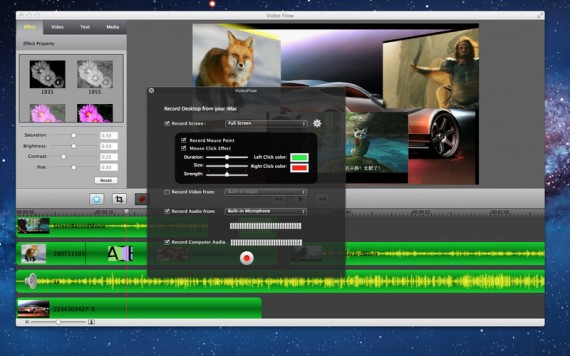 Video Flow: una sola applicazione per registrare lo schermo ed effettuare editing fotografico