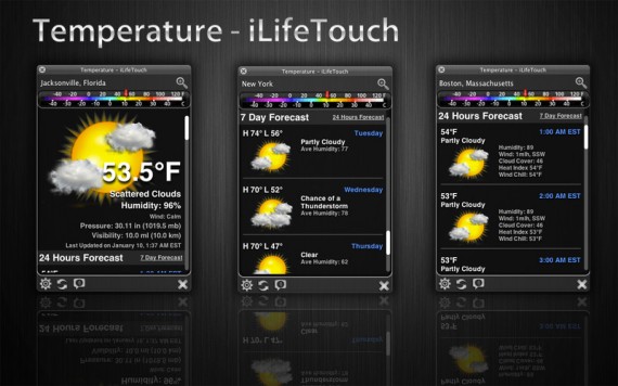 Temperature, informazioni sulle condizioni climatiche