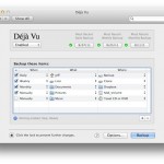 Backup avanzato del proprio Mac con Déjà Vu