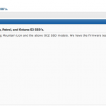 Problemi con i dischi SSD della OCZ e Mountain Lion