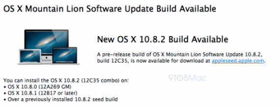 Nuova Build per OS X 10.8.2