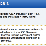 Apple invia la prima beta di OS X 10.8.1 agli sviluppatori
