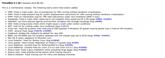 L’applicazione per la virtualizzazione Virtual Box si aggiorna con il supporto a Mountain Lion
