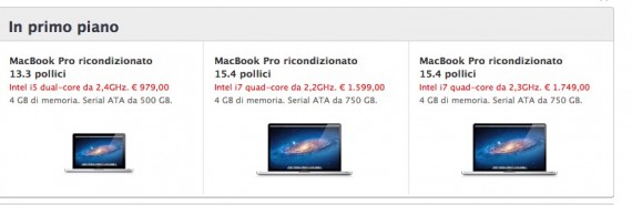 Ricondizionati Apple: MacBook Pro e MacBook Air di ultima generazione scontati